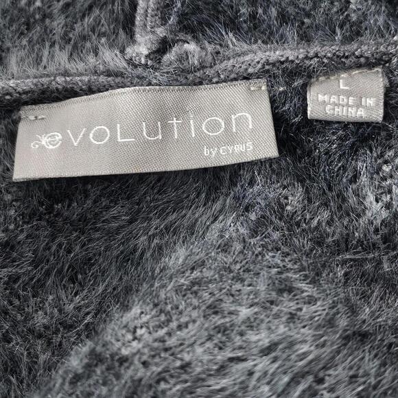 2/$50 NWT Evolution by Cyrus Slate Cheetah Cardigan Size L | Cozy Layers - Picture 3 of 6